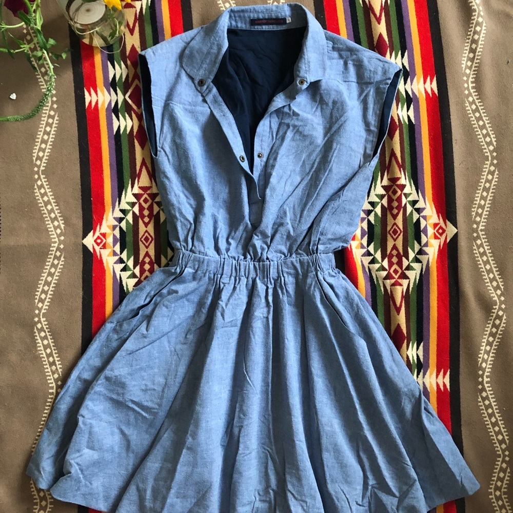 Harvey Faircloth collar sleeveless dress